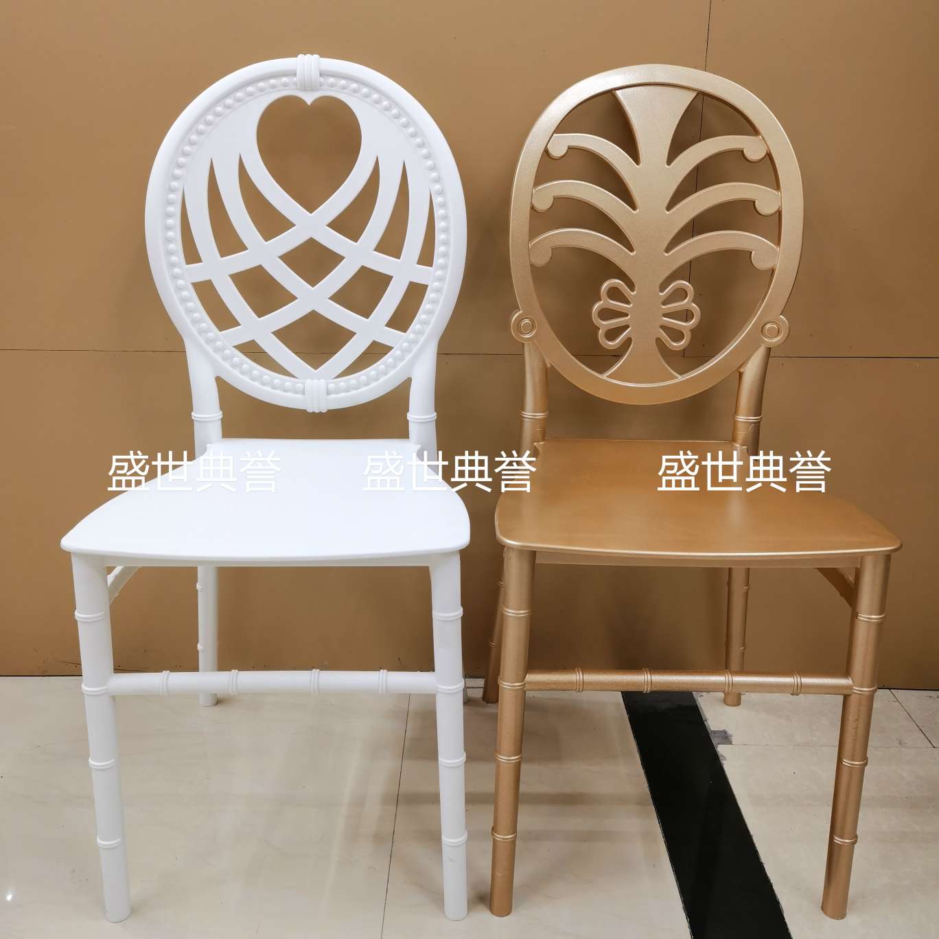 上海外贸户外婚礼折叠椅酒店婚庆塑料竹节椅PP一体椅子酒店宴会椅详情图6