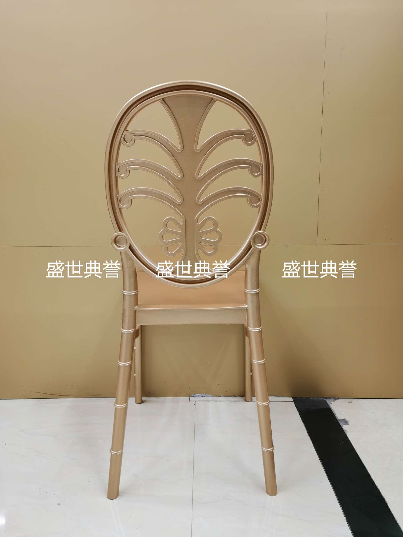 上海外贸户外婚礼折叠椅酒店婚庆塑料竹节椅PP一体椅子酒店宴会椅详情图15