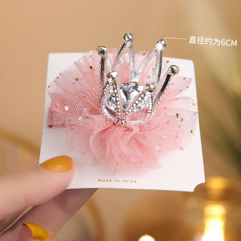 皇冠纱发夹儿童王冠发夹详情图2