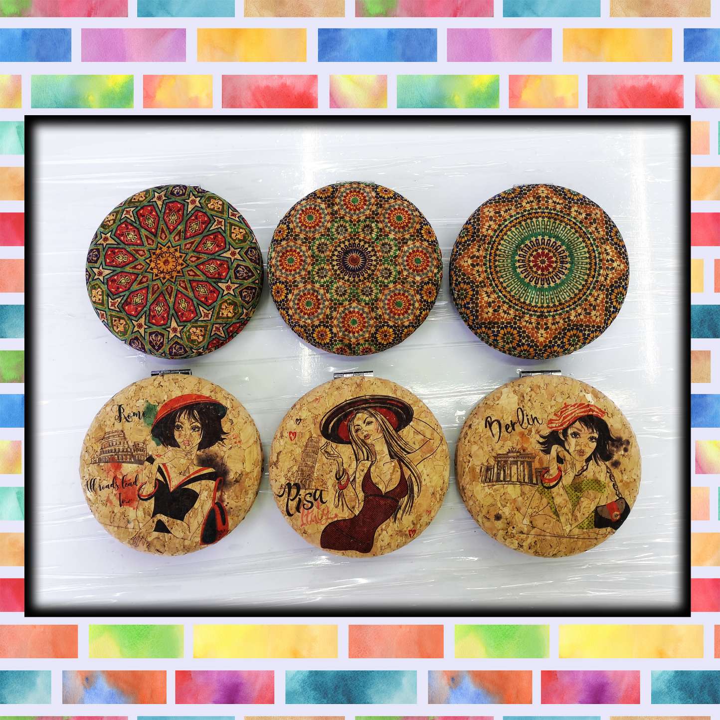 14193M 双面木皮镜详情图1