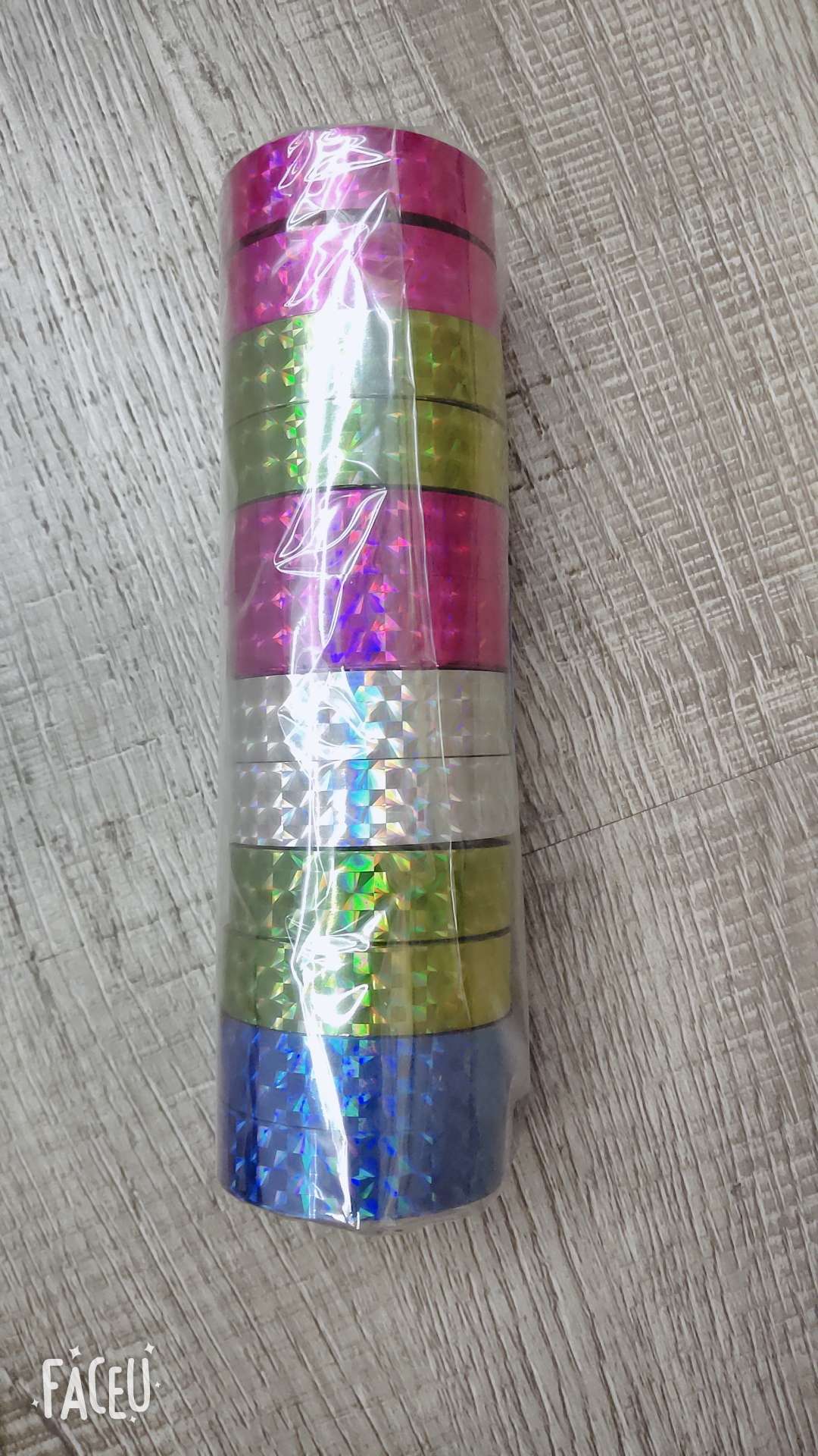 Laser tape, patterned tape, colored tape, stationery tape details Picture