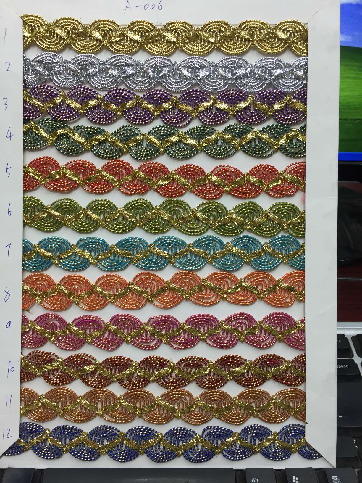 15-yard S-shaped lace Application Scenario