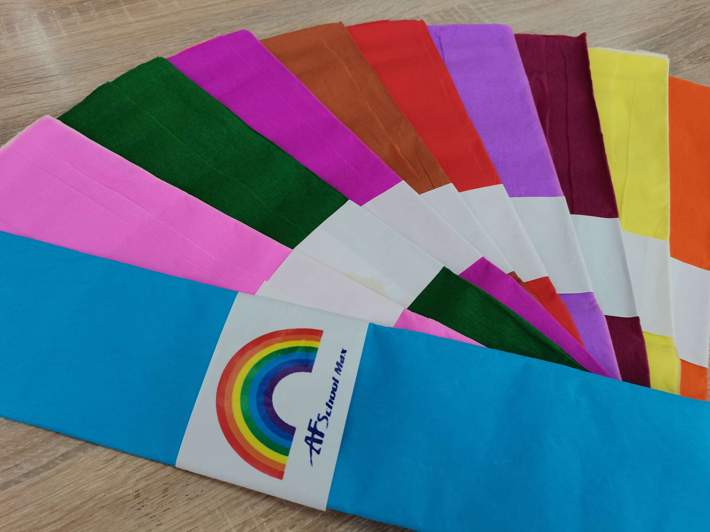 50 * 2m crepe paper 10 color mixing thumbnail