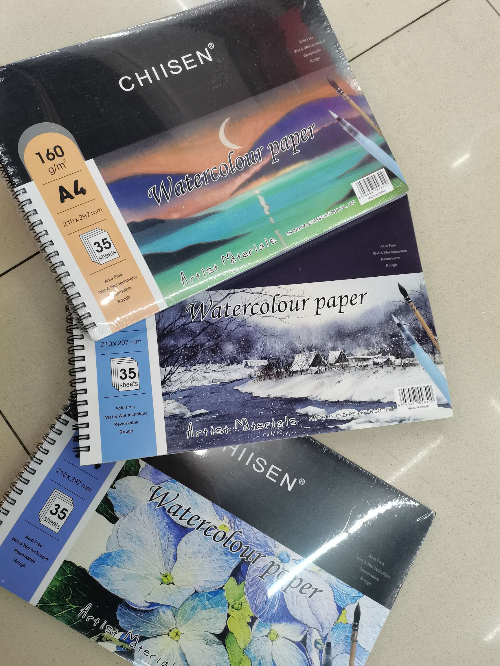 A4 watercolor Book 35 pages 160g thumbnail