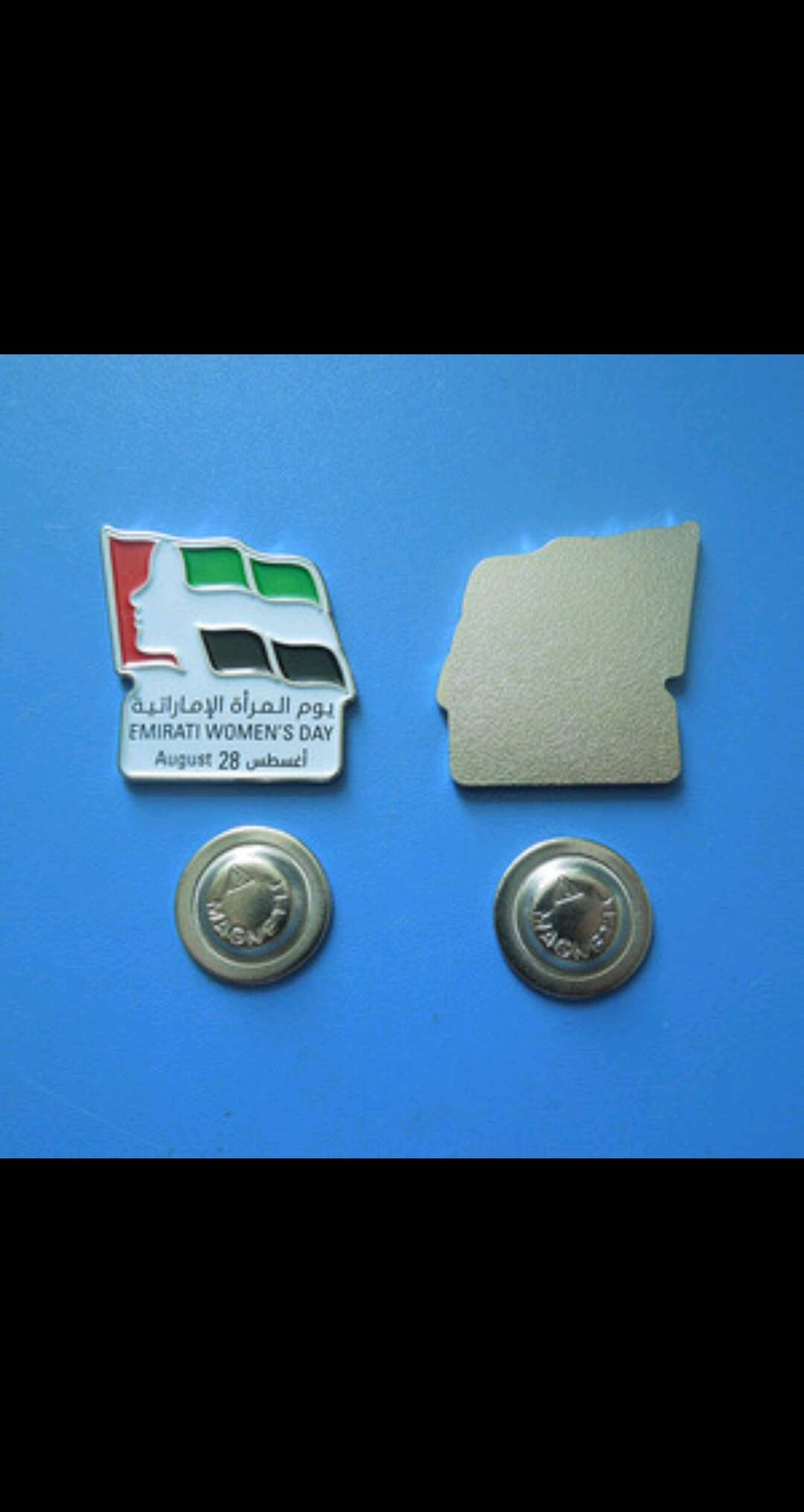 厂家定制金属徽章学校定做阿联酋徽章烤漆徽章