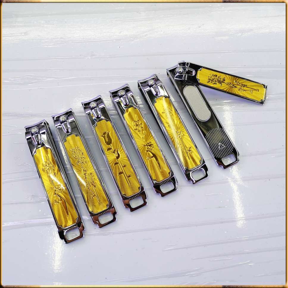 14193N 金色滴胶面指甲钳细节图
