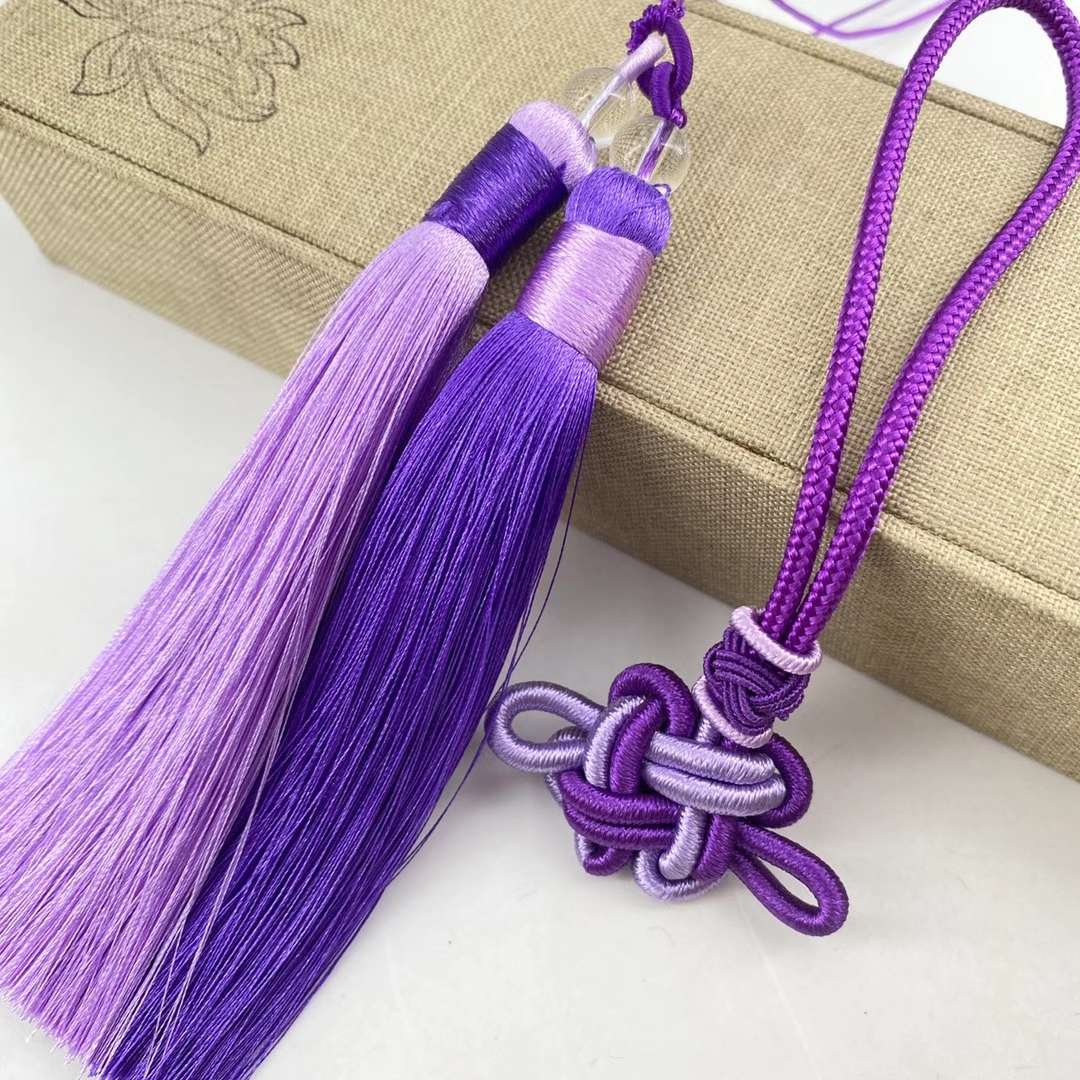 双色冰丝套绳须细节图