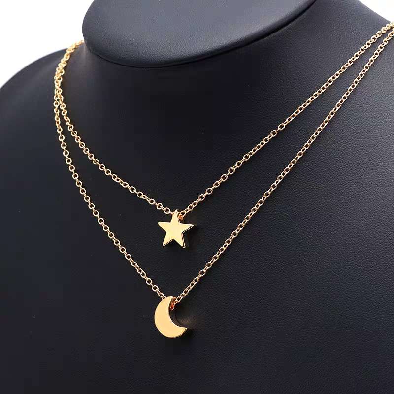 Collarbone chain pendant necklace details Picture