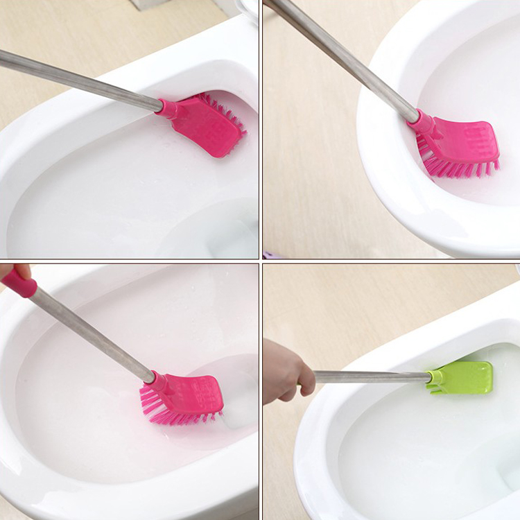 【 1000-stroke loss 】4 stainless steel long-handled toilet brushes for bathroom toilet cleaning and decontamination, 1 piece detail image 8
