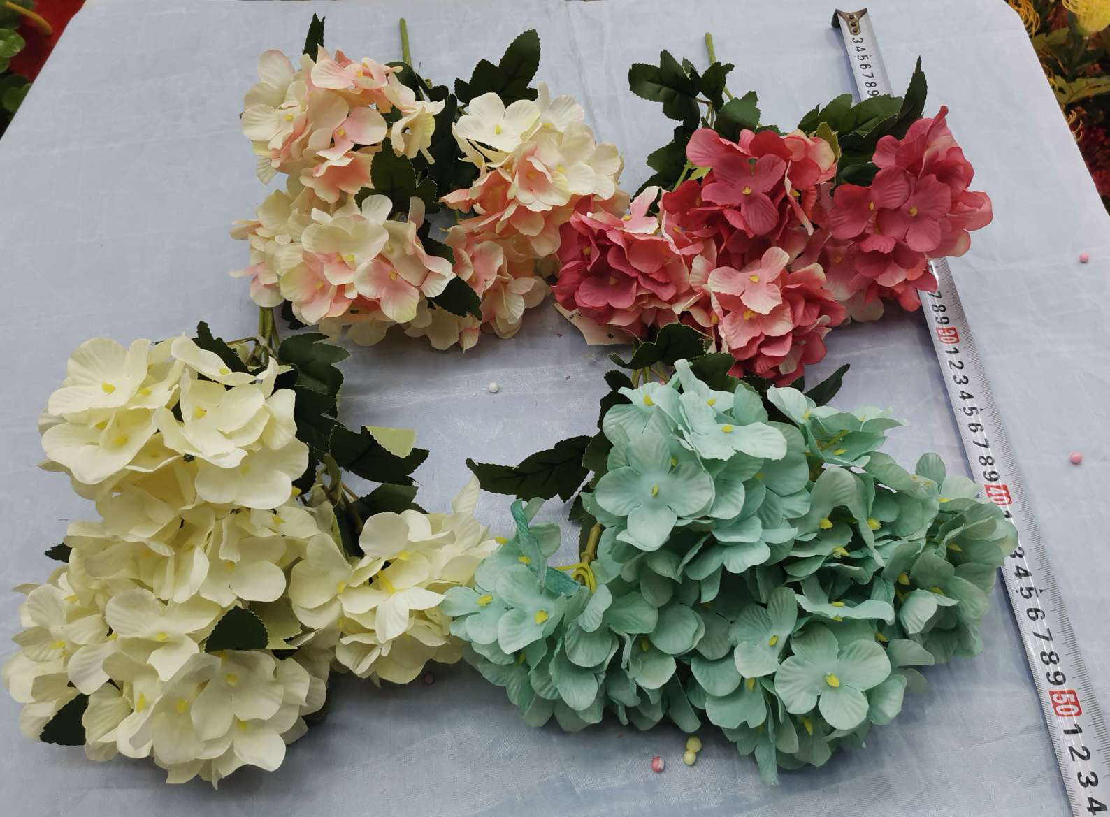 Simulated European hydrangea violet detail image 2