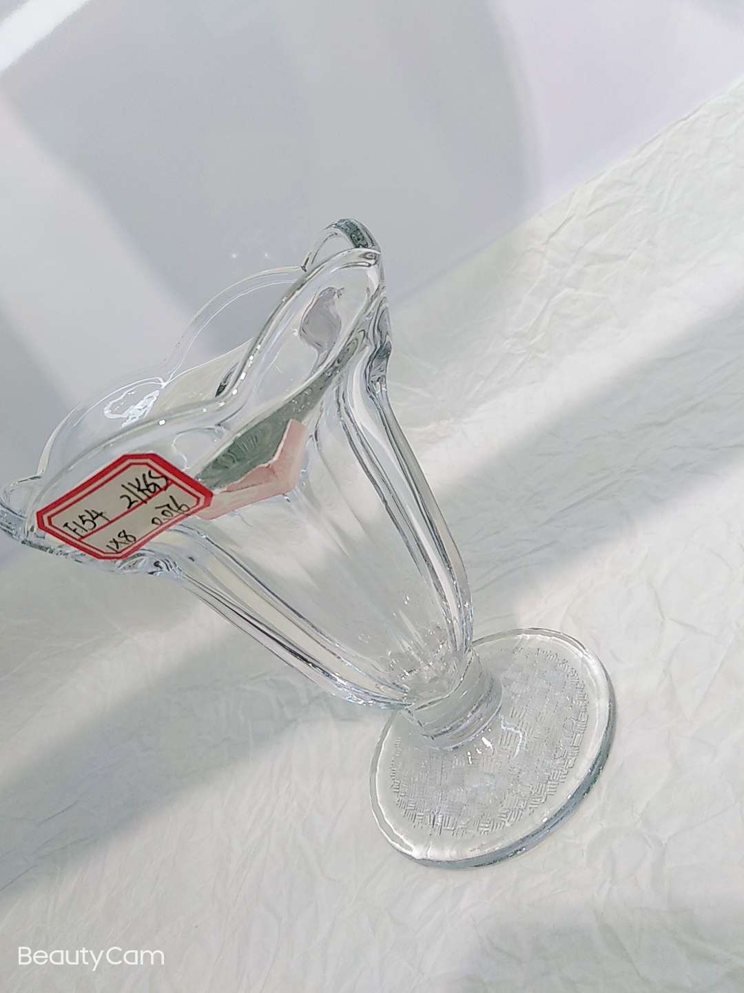 European-style lotus-mouthed ice cream cup F154 Specification image