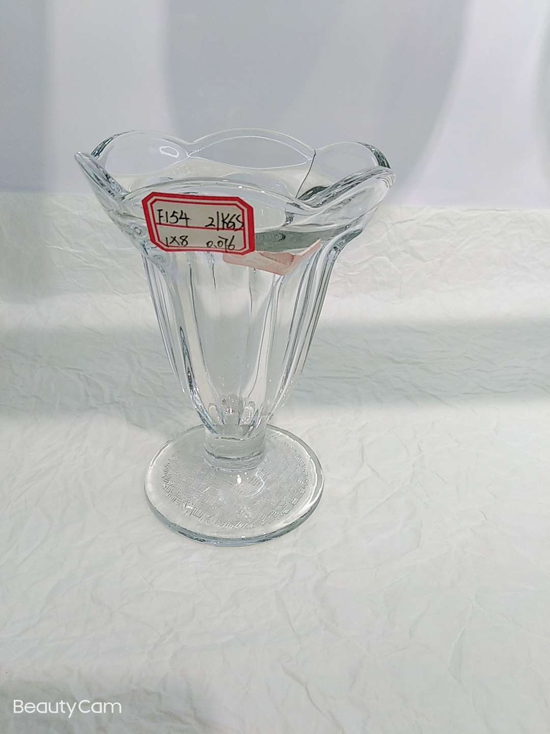 European-style lotus-mouthed ice cream cup F154