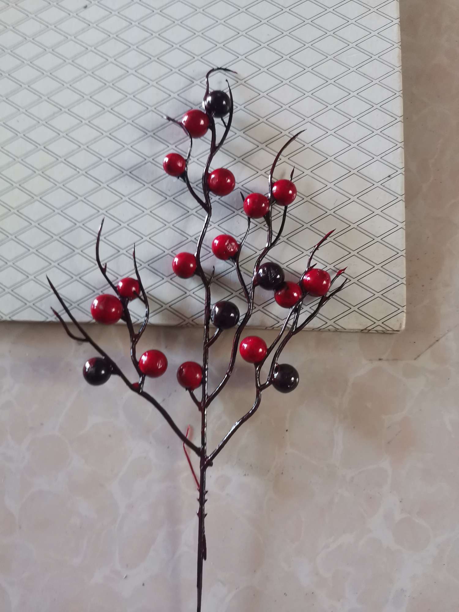 仿真圣诞红果圣诞叉详情图1