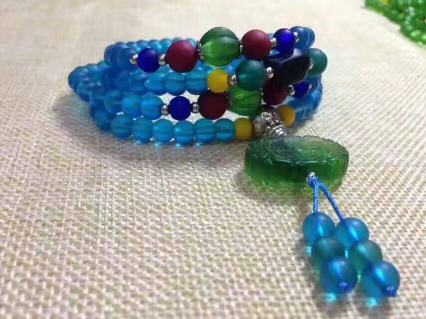 108 glass prayer beads undefined