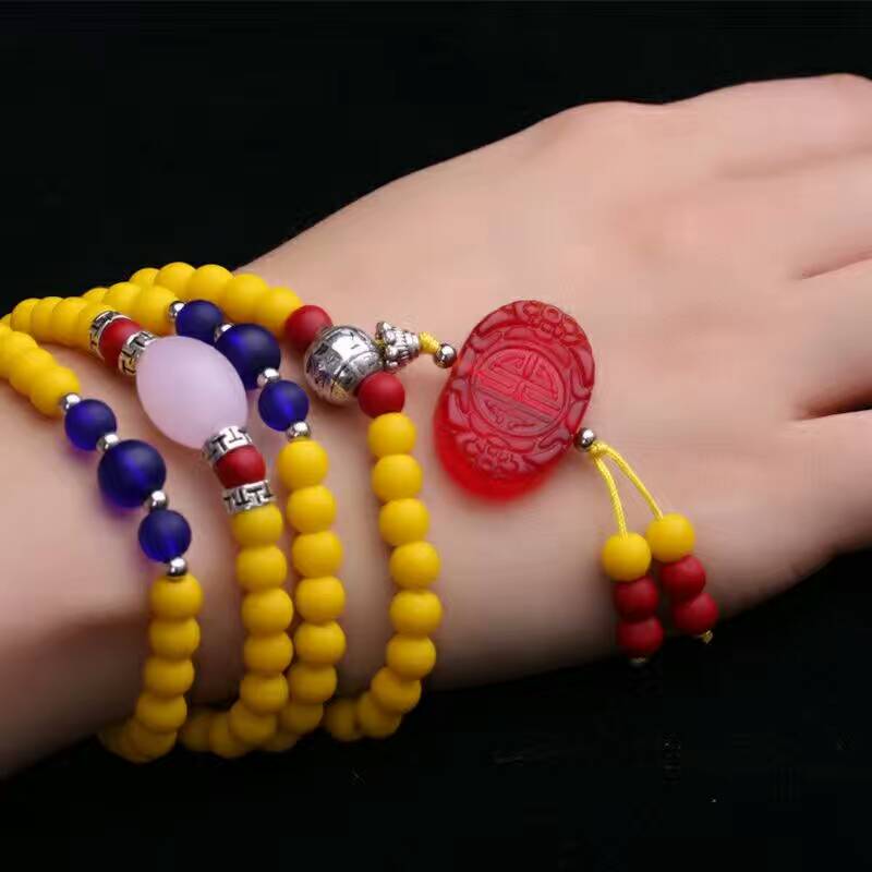 108 glass prayer beads undefined