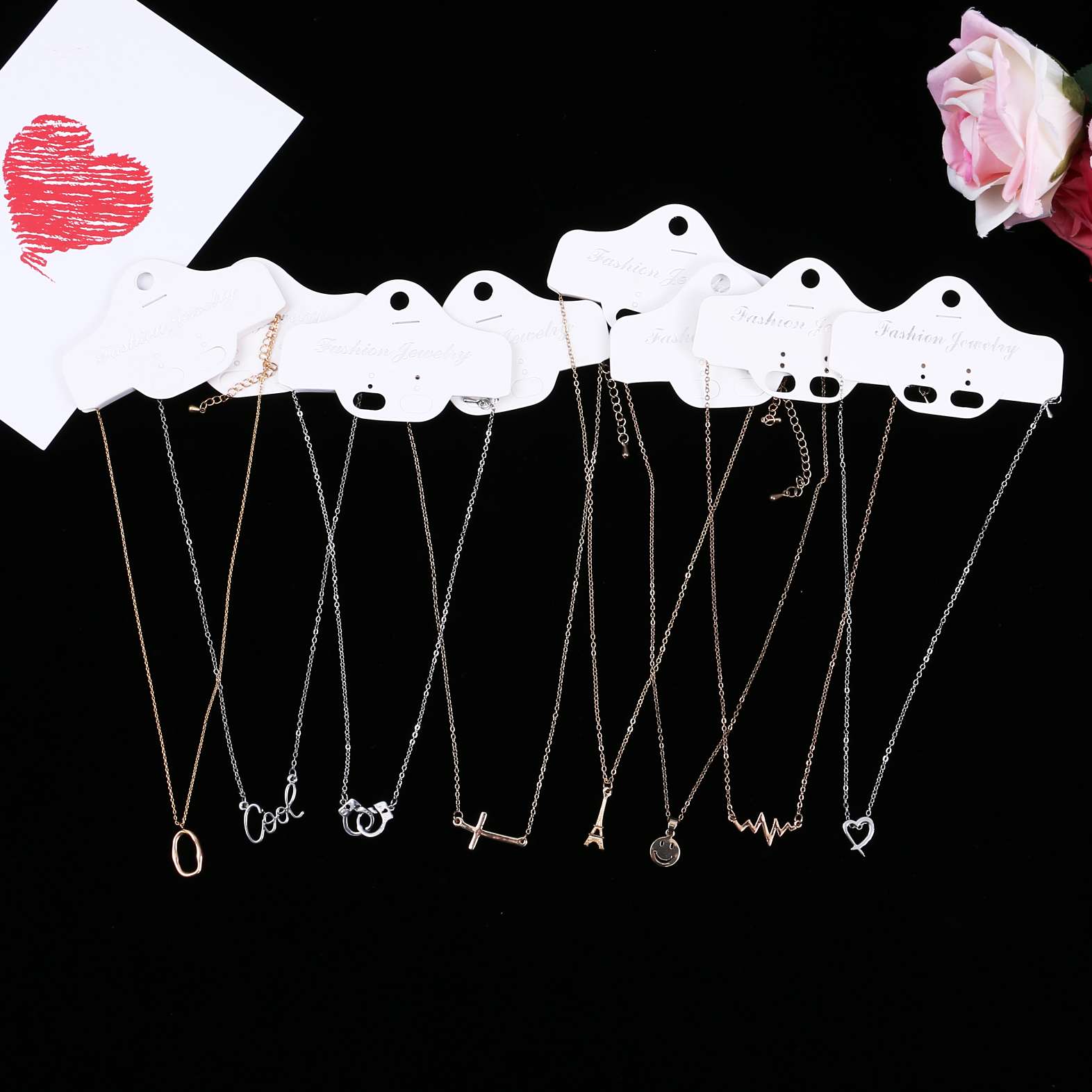 Collarbone chain pendant necklace