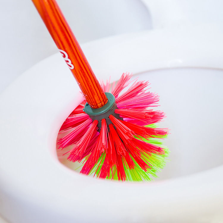 Toilet brush, household brush, no blind spots, bathroom long-handled set, soft bristle cleaning brush, toilet cleaning brush, toilet bowl brush detail image 6
