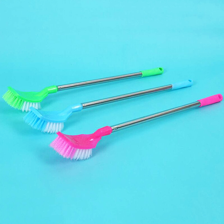 【 1000-stroke loss 】4 stainless steel long-handled toilet brushes for bathroom toilet cleaning and decontamination, 1 piece undefined