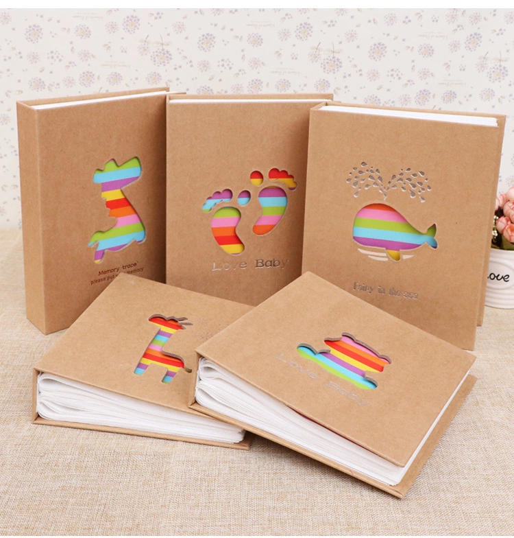 8757脚丫相册影集6寸200张8寸100张卡通相册环保PP儿童宝宝纪念册批发图