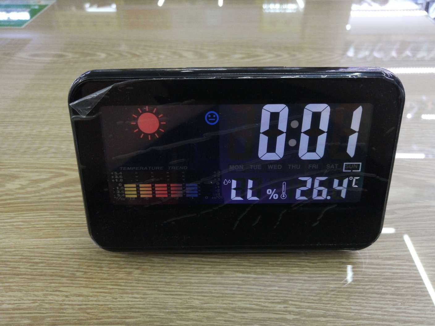 有屏灯温湿度电子闹钟详情图2