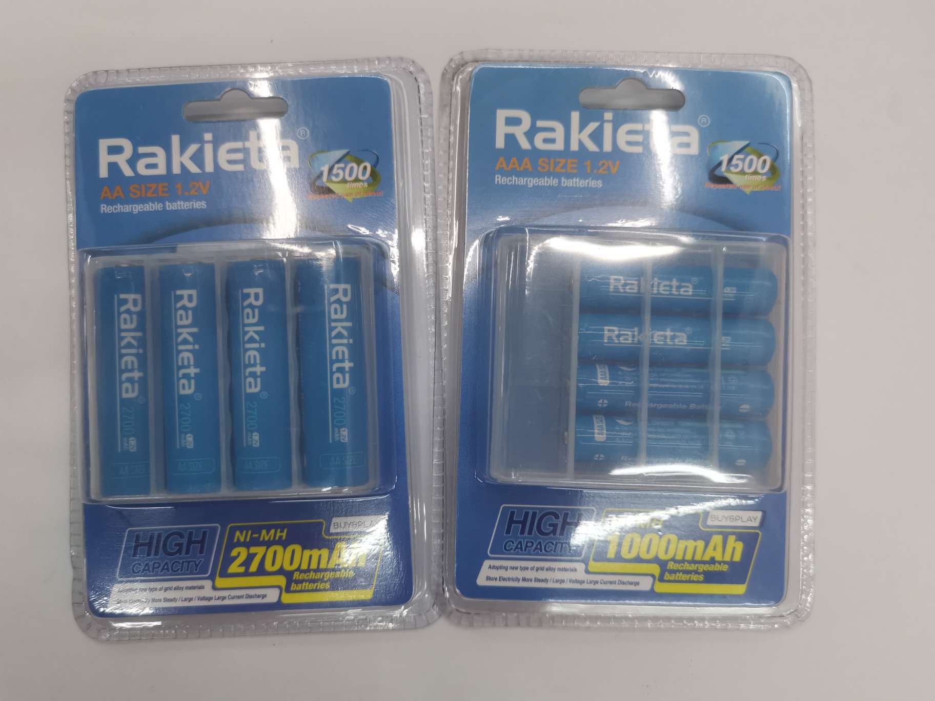 RAKIETA高容量 镍氢充电电池1.2V 5号7号使用麦克风 儿童玩具遥控器闹钟等产品详情图1