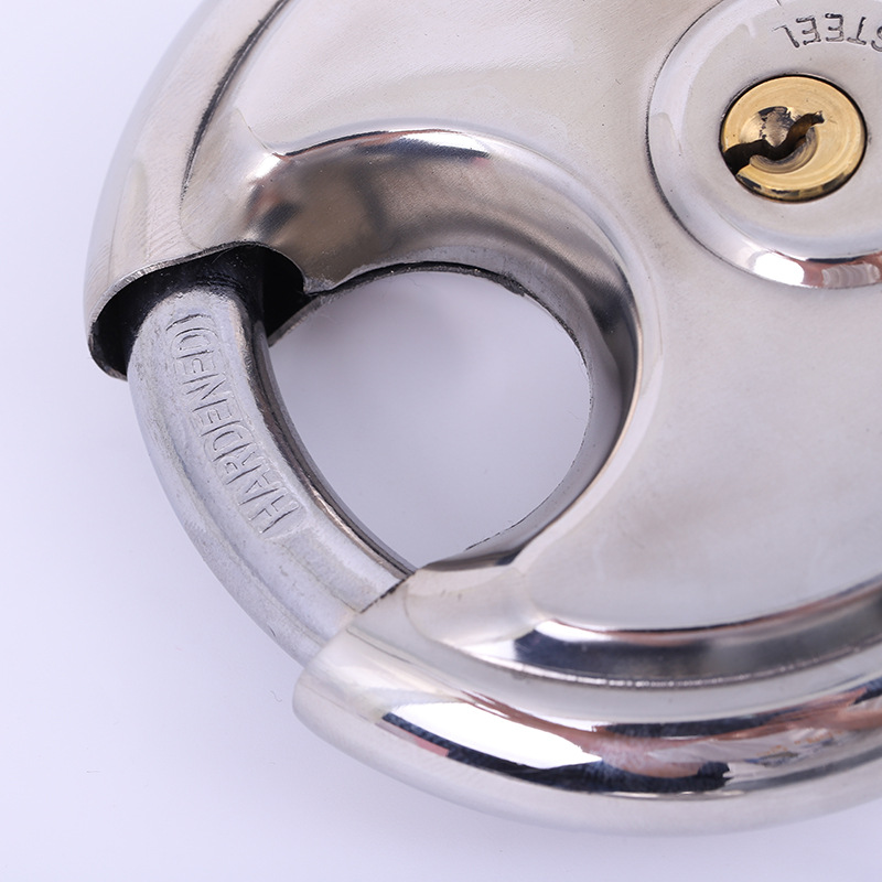 圆饼锁不锈钢锁具月牙锁仓库锁防盗挂锁详情图5