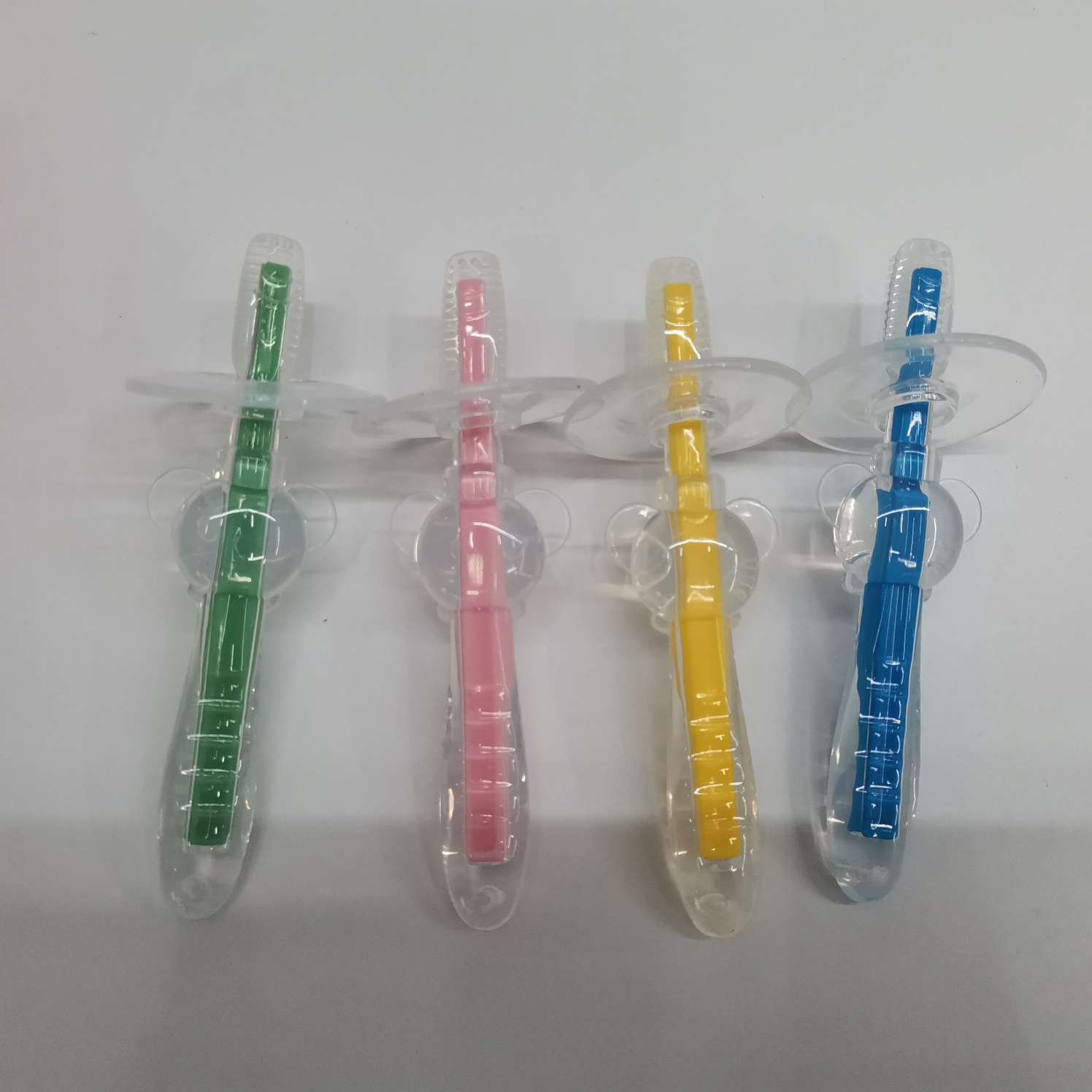 婴儿挡板乳牙刷硅胶乳牙刷卡通乳牙刷细节图