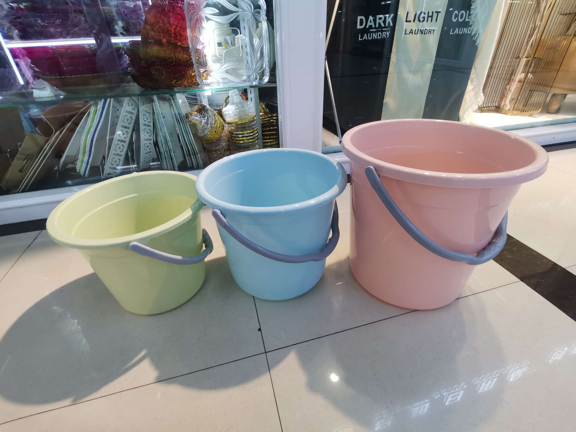 宿舍桶塑料水桶手提加厚洗衣桶家用多功能储水桶圆形桶宿舍洗衣桶 帆 S5