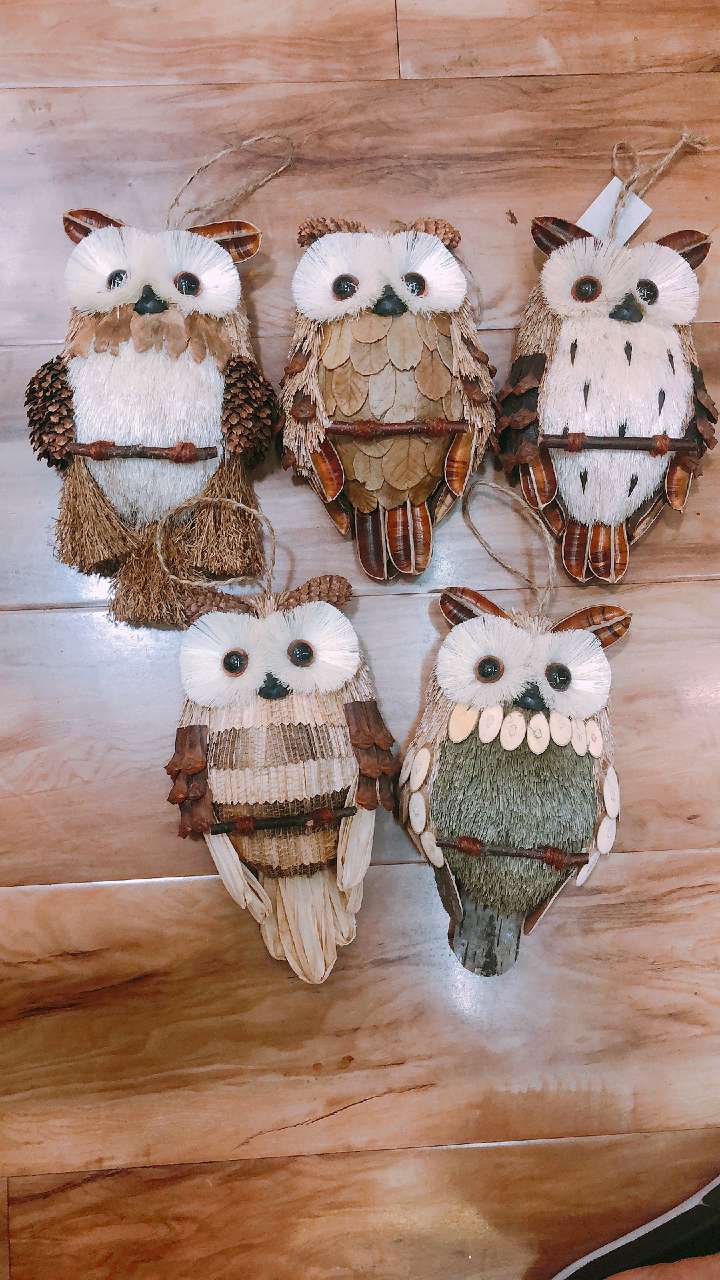 装饰挂件半边猫头鹰