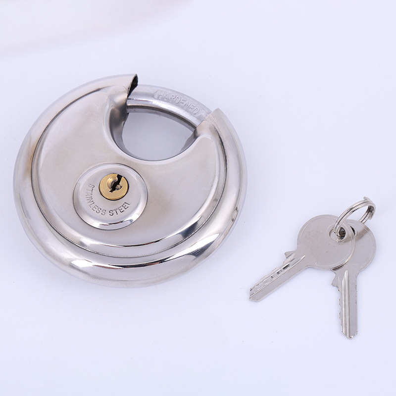 圆饼锁不锈钢锁具月牙锁仓库锁防盗挂锁详情图9
