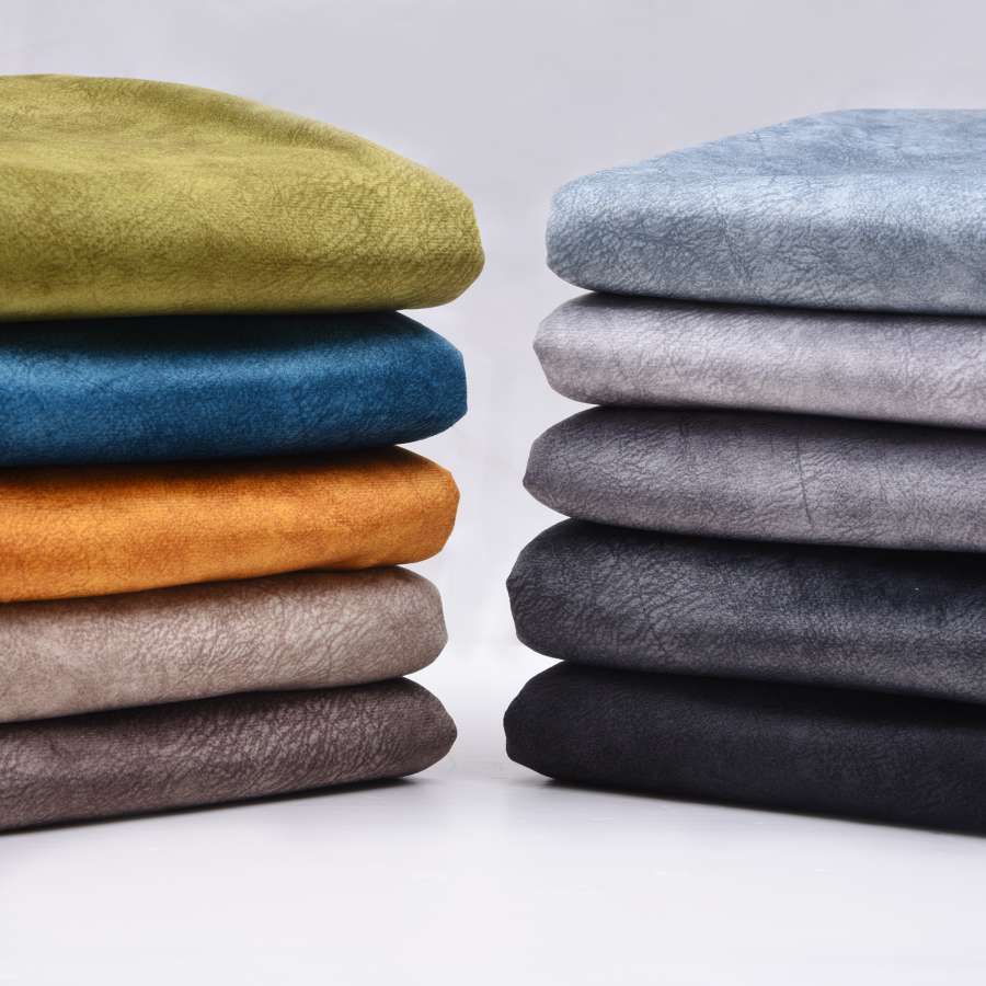 天鹅绒沙发布料加厚绒布面料坐垫盖布荷兰绒科技布纯色裂纹短绒