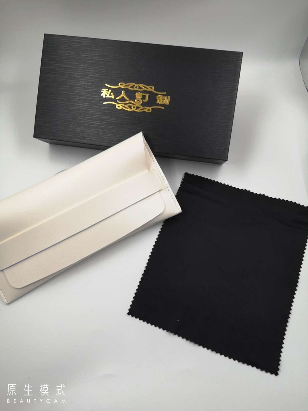 PU革太阳镜盒潮牌皮革软包眼镜盒GM墨镜盒便携大框眼镜盒网红眼镜详情图10