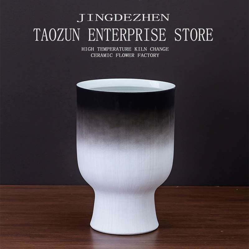 Modern Simple Flower Machine Living Room Creative Flower Arrangement Decoration Home Decoration Ceramic Dry Flower Vase Flower Decoration