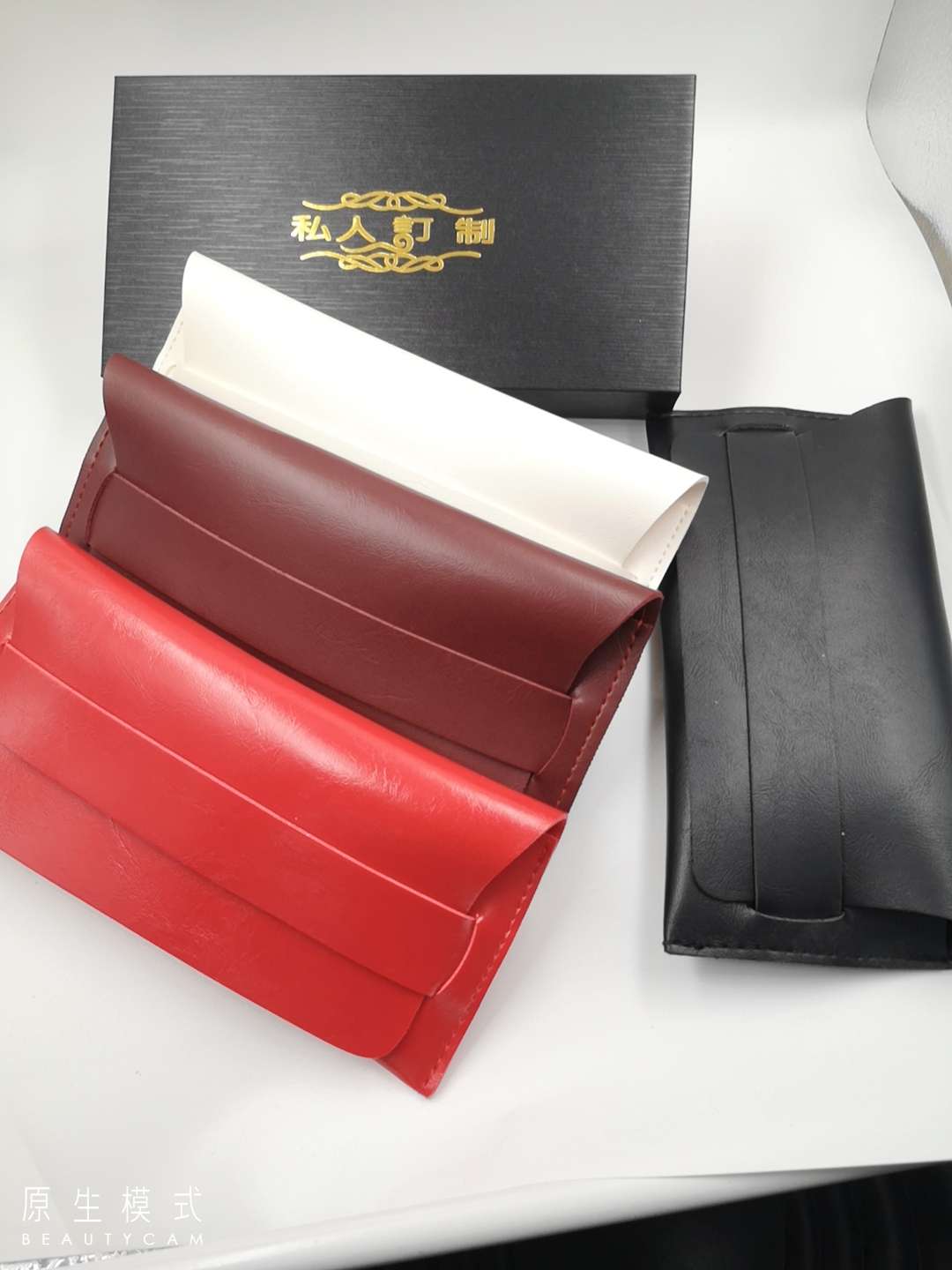 PU革太阳镜盒潮牌皮革软包眼镜盒GM墨镜盒便携大框眼镜盒网红眼镜详情图14