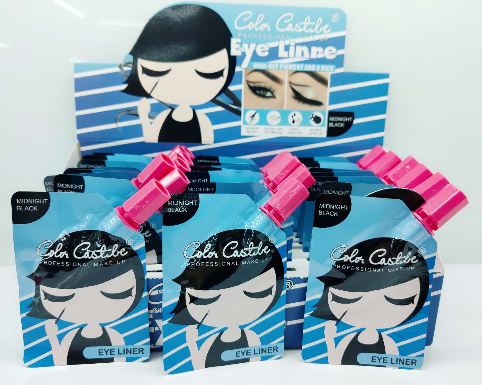 Little girl's waterproof black eyeliner liquid Specification image