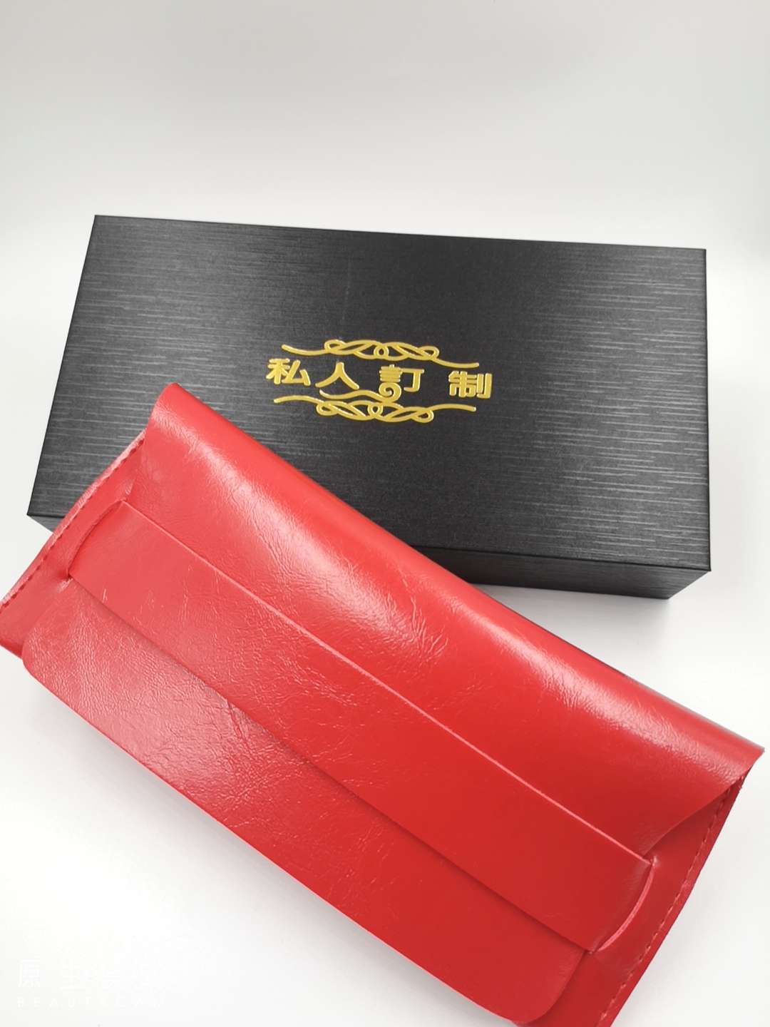 PU革太阳镜盒潮牌皮革软包眼镜盒GM墨镜盒便携大框眼镜盒网红眼镜详情图8