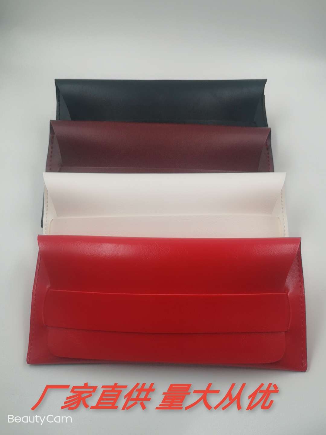 PU革太阳镜盒潮牌皮革软包眼镜盒GM墨镜盒便携大框眼镜盒网红眼镜详情图4