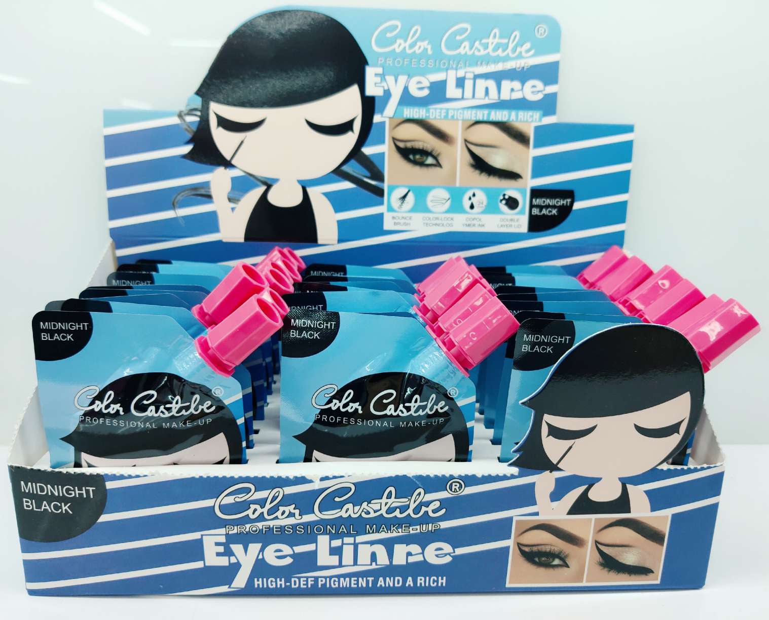 Little girl's waterproof black eyeliner liquid detail image 4