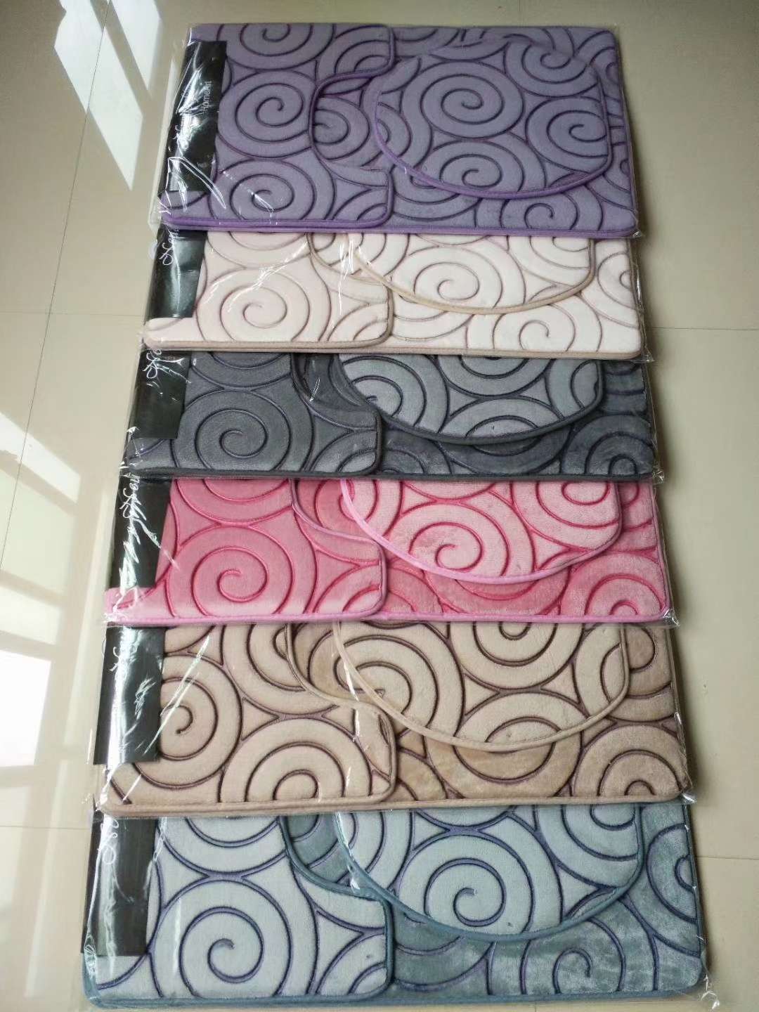 浴室三件套，地垫，地毯 家用地毯 厂家直销 新款地毯 爆款地毯详情图5