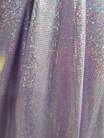 浅紫针织底烫中点银镭点子烫金布背景布料舞台服饰布料幕布