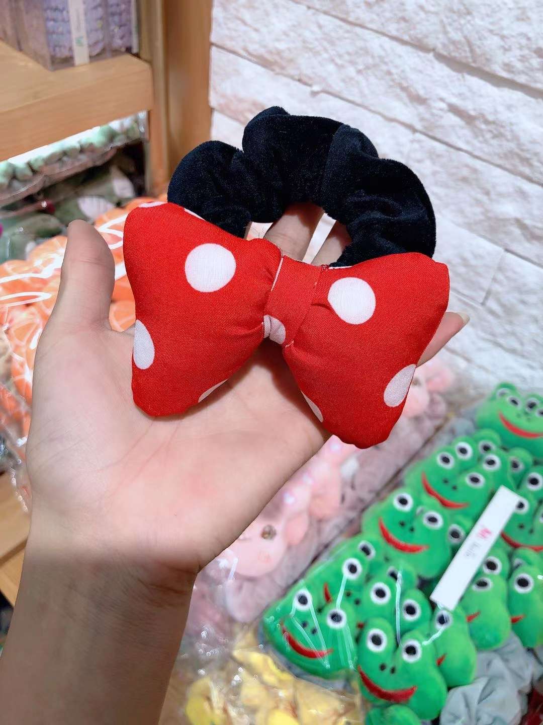 绒布圈卡通皮筋头绳