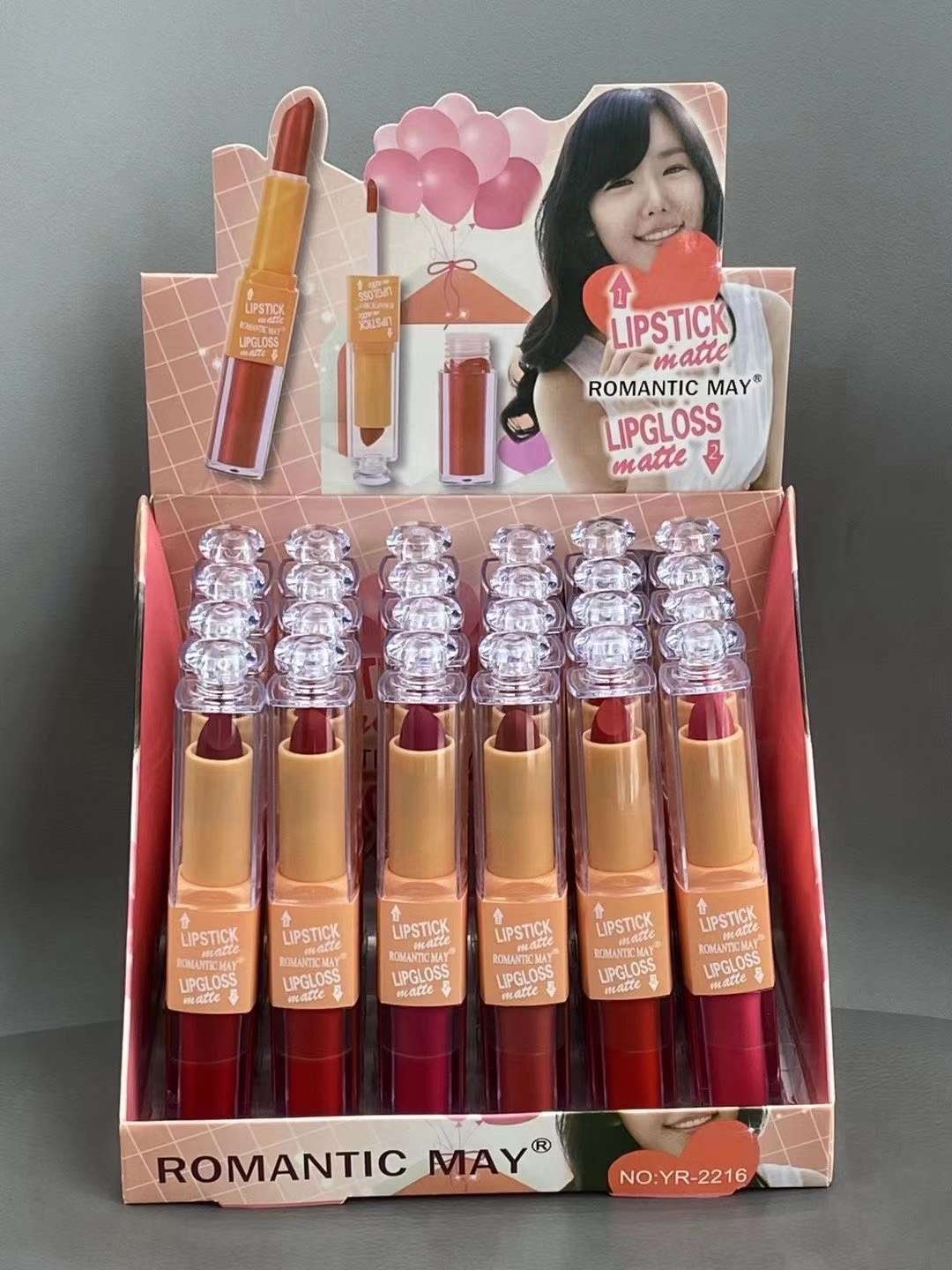 New dual-head lipstick and lip gloss two-in-one lip makeup factory direct sales Item Picture