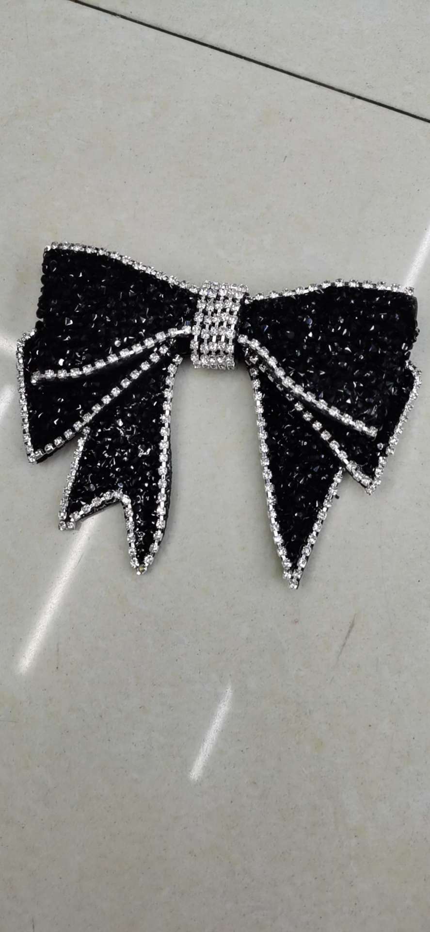 DIY headdress and accessories made from the diamond-patterned fabric