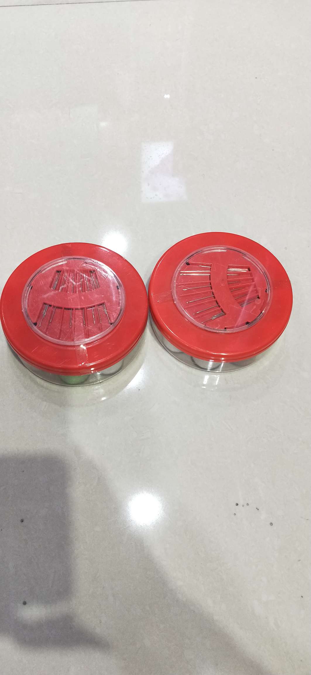 Round sewing box