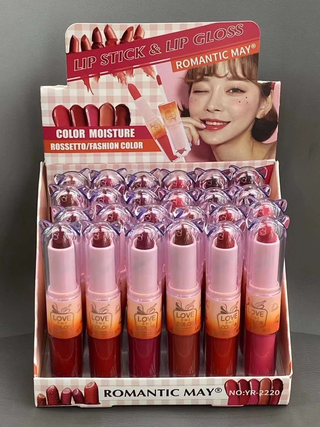 New dual-head lipstick and lip gloss two-in-one lip makeup factory direct sales undefined