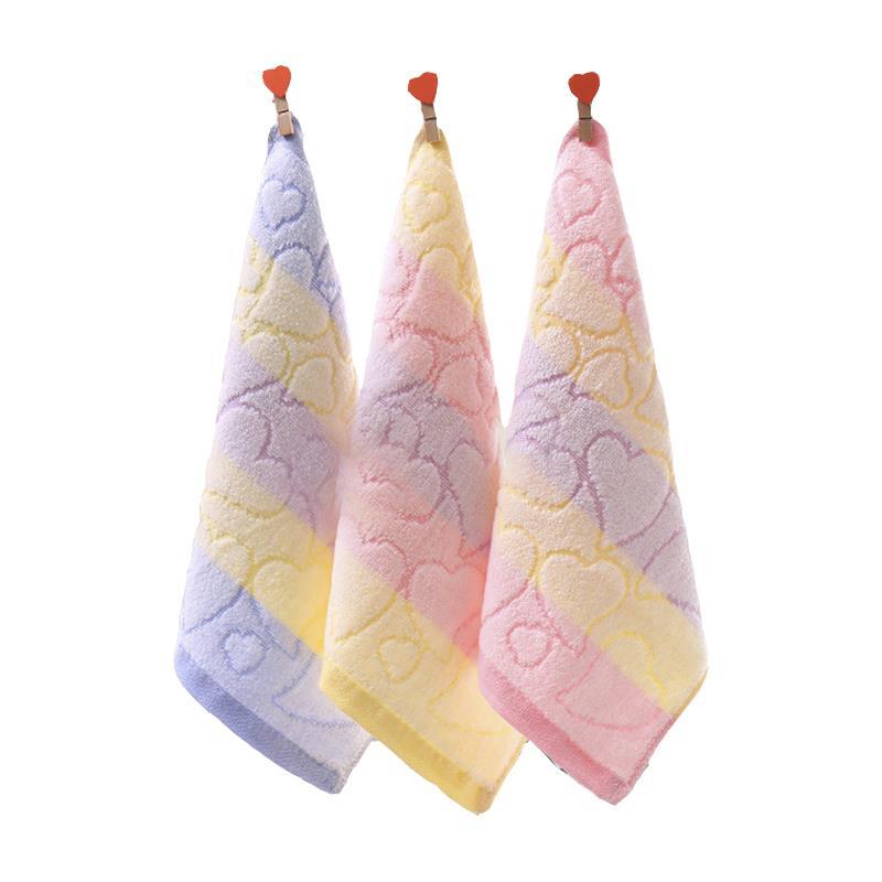 3-10条装小毛巾纯棉儿童洗脸家用成人婴儿方巾柔软吸水口水巾批发