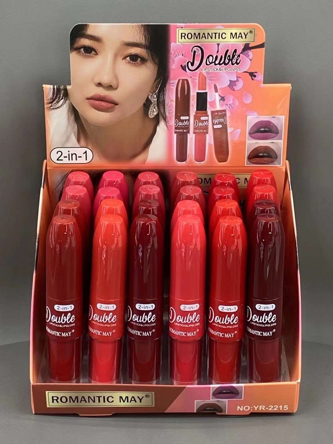 New dual-head lipstick and lip gloss two-in-one lip makeup factory direct sales undefined