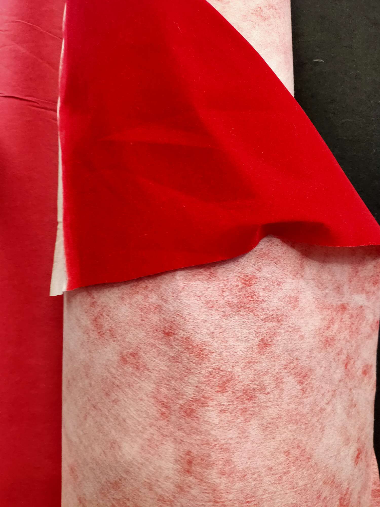 拍摄背景，无纺布底，加厚植绒，工艺品面料细节图