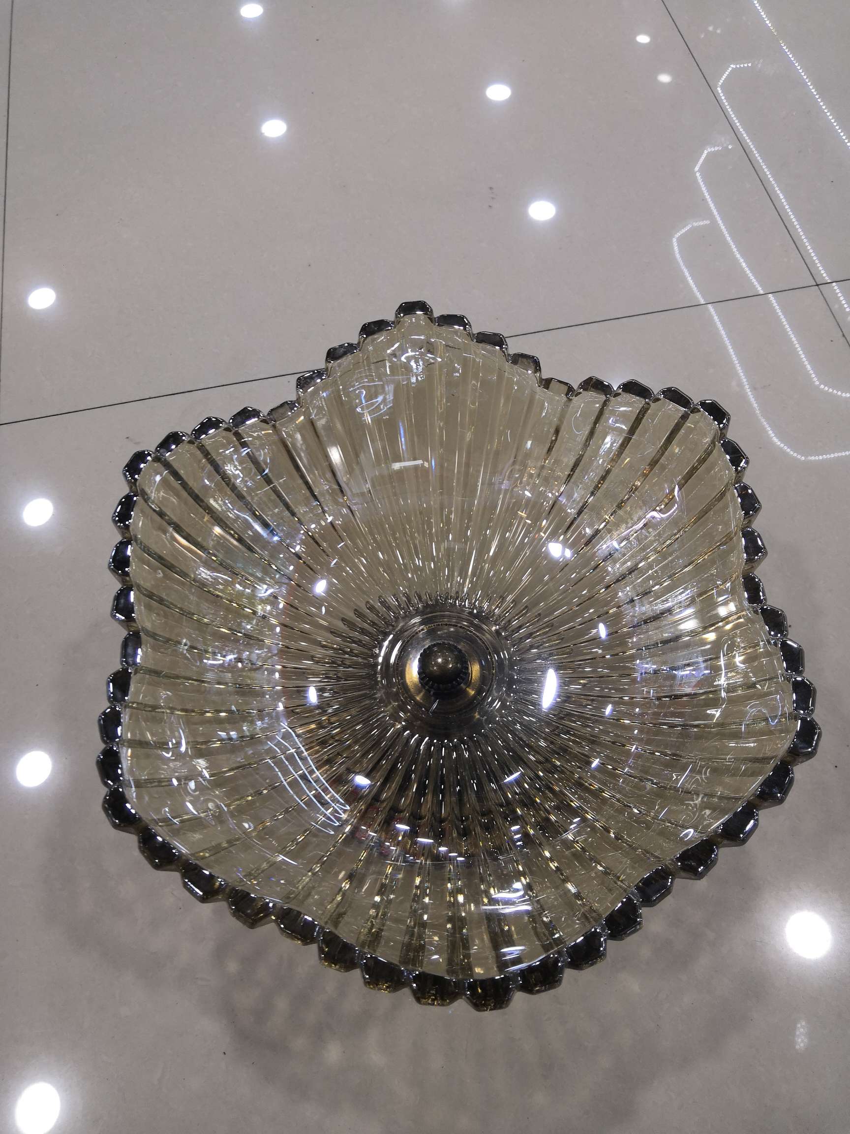 Crafts Fruit Dish Glass Dish Specification drawing