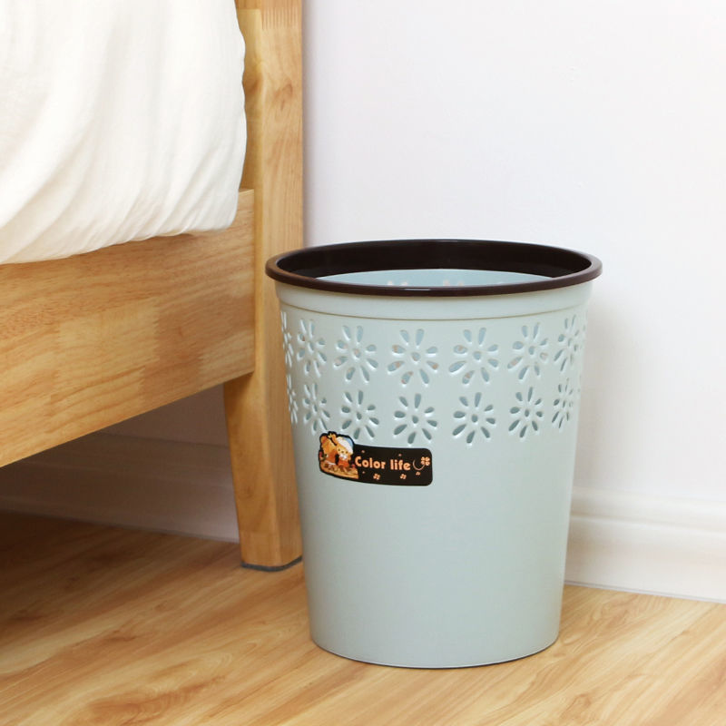 批发零售垃圾篓办公室客厅卧室家用垃圾桶镂空纸篓详情图7
